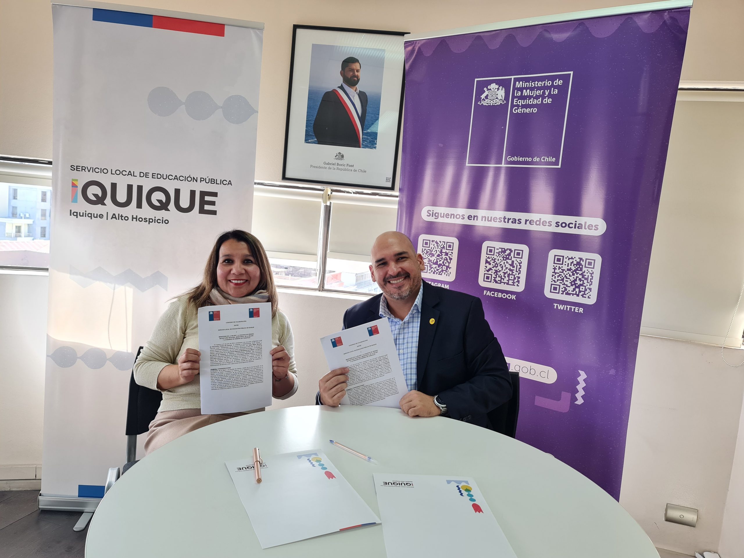 Convenio con Seremi de la Mujer y Equidad de Género.